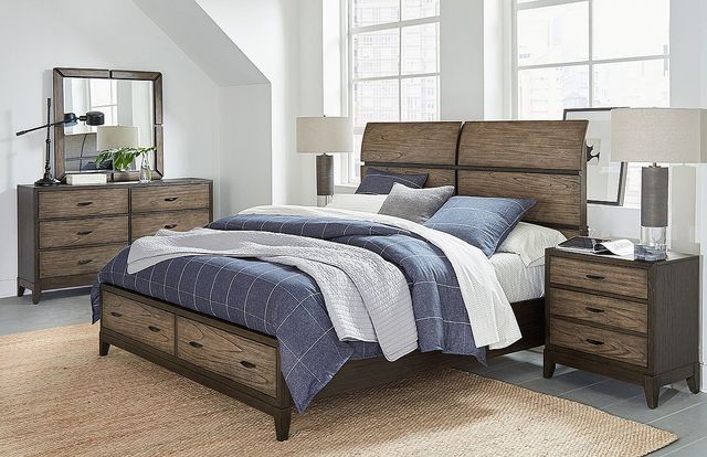 aspenhome® Westlake Portobello California King Sleigh Bed-2