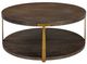 Uttermost® Palisade Walnut Coffee Table with Antique Gold Frame-4
