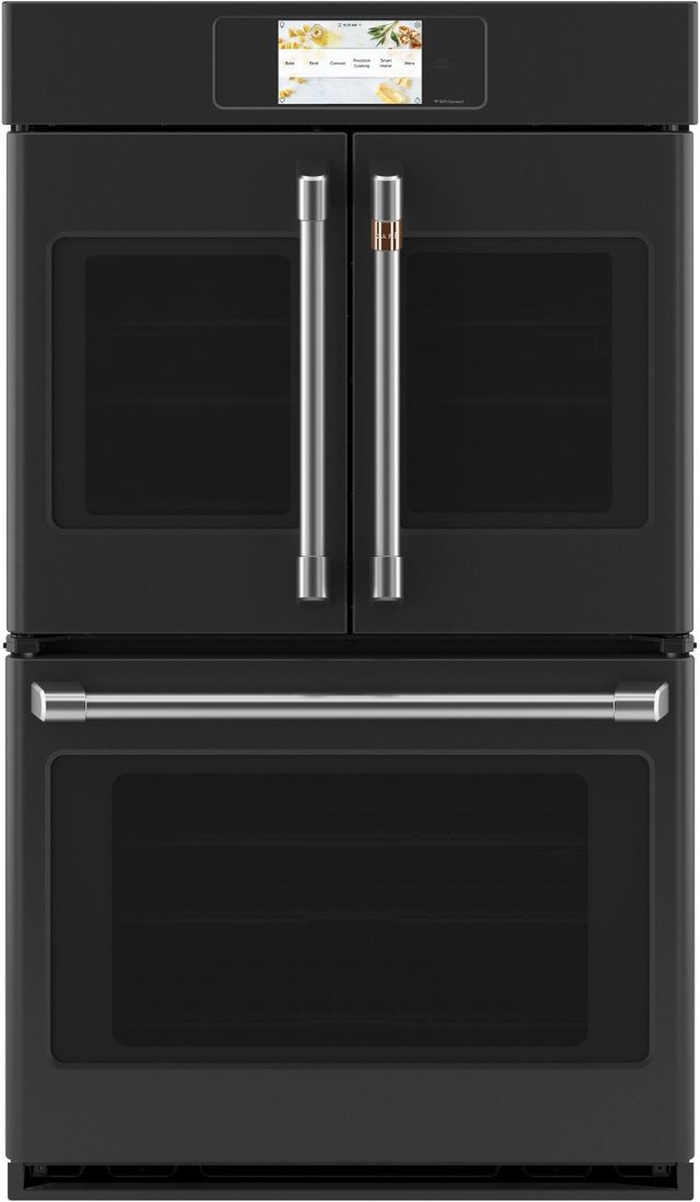 Café™ Professional Series 30" Matte Black Double Electric Wall Oven
