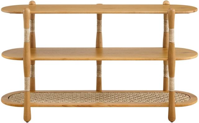 Martin Svensson Seagrass & Wood Natural Sofa Table-1