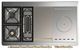 Ilve® Majestic III 48" Stainless Steel Pro Style Dual Fuel Liquid Propane Range with Solid Door and Brass Trim-2