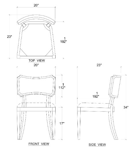 Bramble Customizable Linea Side Chair-1