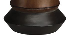 Cal® Lighting & Accessories Bamboo/Black Candle Holder-1