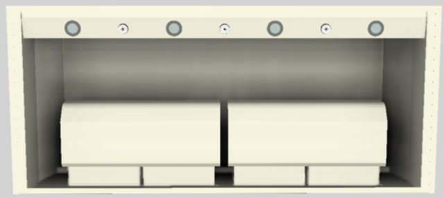 Vent-A-Hood® Designer Series 54" Biscuit Wall Mounted Range Hood-2