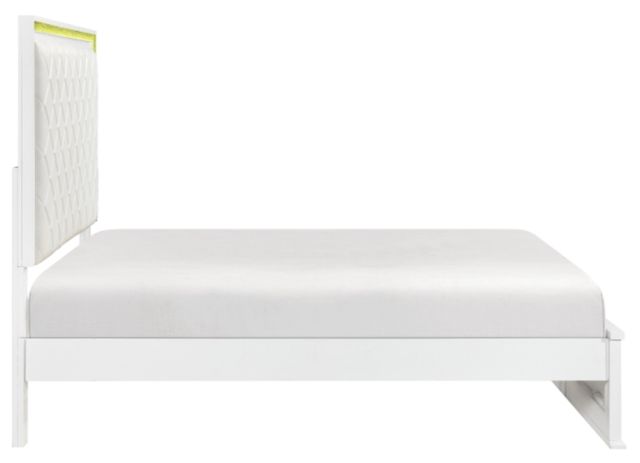 Homelegance® Lumin White Eastern King Panel Bed-3