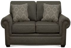 England Furniture Customizable Brett Loveseat with Nailhead Trim