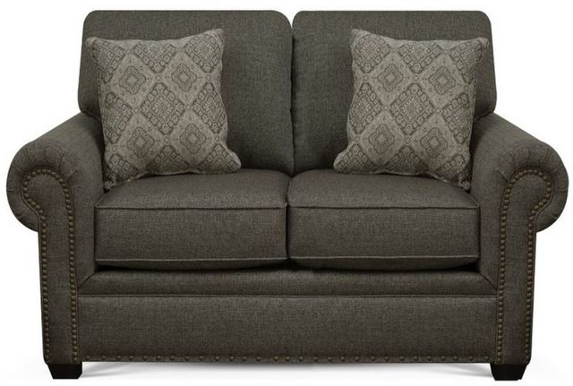 England Furniture Customizable Brett Loveseat with Nailhead Trim