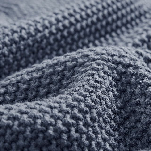 Olliix by INK+IVY Bree Knit Indigo King Blanket-1