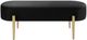 Mazin Furniture Cara Black Accent Bench-0