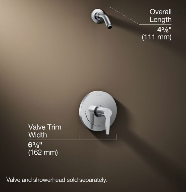 KOHLER® Pitch® Rite-Temp® Polished Chrome Shower Trim Kit-2