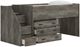 Signature Design by Ashley® Frandern Gray Twin Loft Bed with Drawer Storage-4