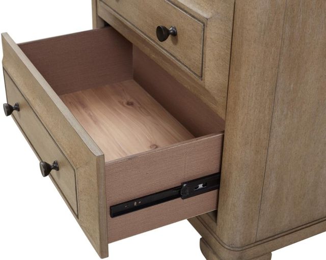 Bernards Citrus Heights Brown 2-Drawer Nightstand-2