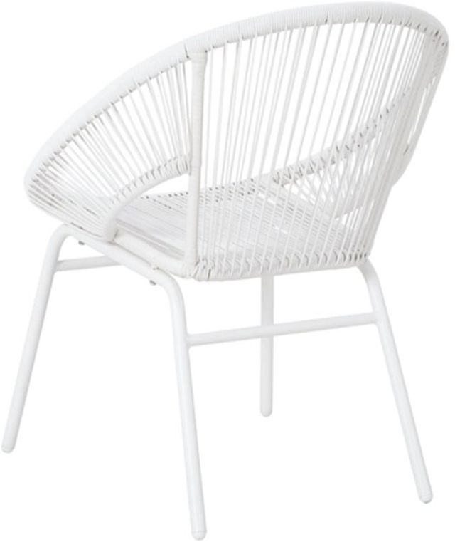 Signature Design by Ashley® Mandarin Cape 3-Piece White Outdoor Table and Chairs Set-3