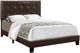 Monarch Specialties Inc. Brown Leather Full Bed-0