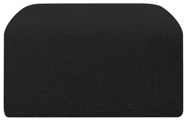 Meridian Furniture Arc Black Ottoman-2