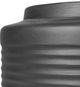 A & B Home Black Round Ridged Cement Planter-3