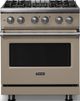 Viking® 5 Series 30" Nantucket Pro Style Dual Fuel (NG) Range with Polished Chrome Trim-0