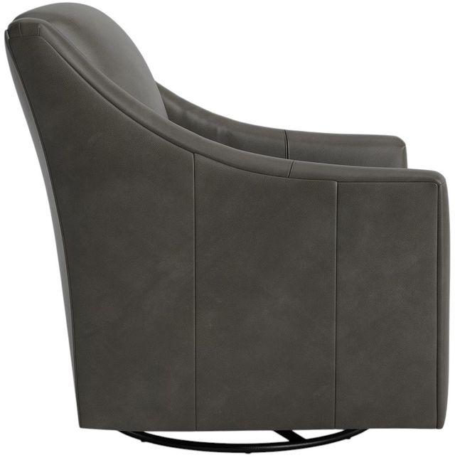 Bassett® Furniture Customizable Corinna Leather Swivel Chair-2