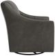 Bassett® Furniture Customizable Corinna Leather Swivel Chair-2