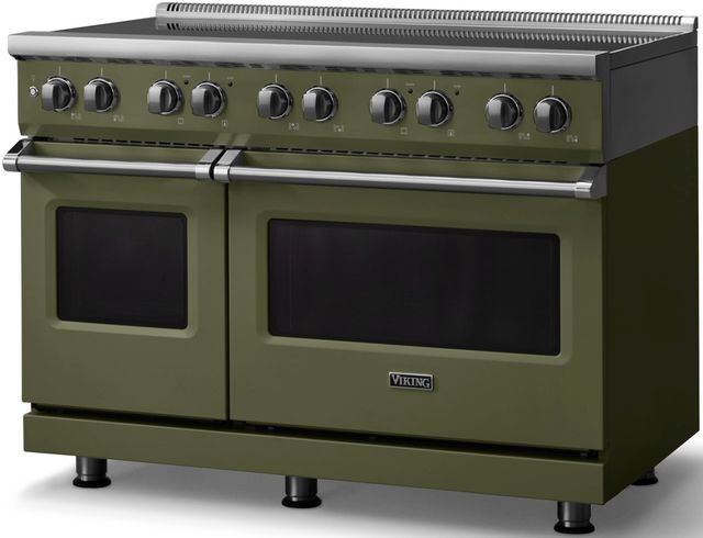 Viking® 5 Series 48" Martini Pro Style Induction Range with Polished Chrome Trim-2