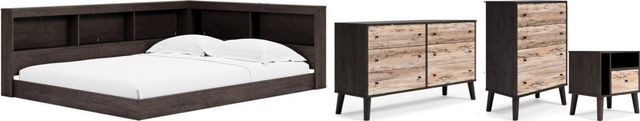 Signature Design by Ashley® Piperton 4-Piece Brown Full Bookcase Storage Bed Set-0
