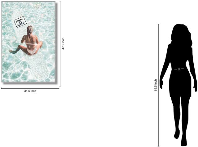 Classy Living Adventurous Glamorous Poolside Art Wall Art-2