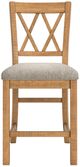 Signature Design by Ashley® Havonplane Brown Upholstered Bar Stool-1