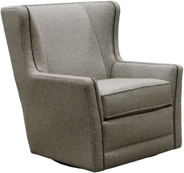 Creek Side Customs Customizable Willow Swivel Chair with Nailhead Trim-0