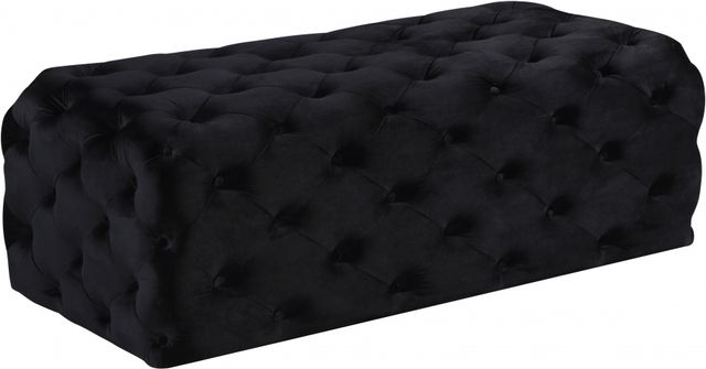 Meridian Furniture Casey Black Velvet Bench-0