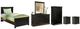Signature Design by Ashley® Maribel 6-Piece Black Twin Panel Bed Set-0