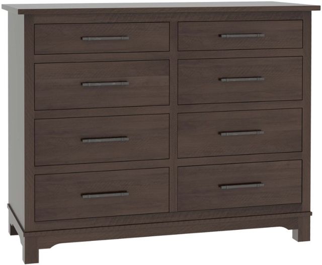 Country View Woodworking Customizable Cheyenne Brown Maple 57" 8-Drawer Dresser-0