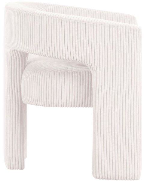 Meridian Furniture Riz Cream Upholstered Accent Chair-2