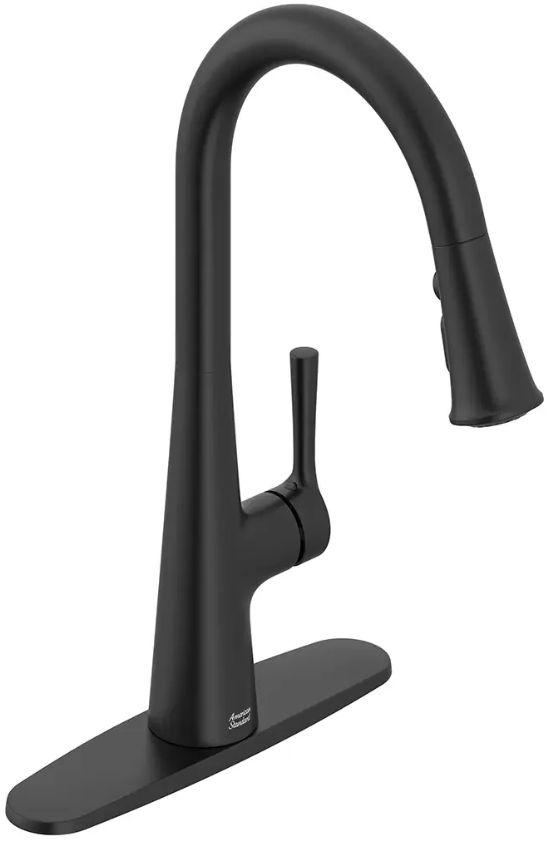 American Standard Southport Matte Black Pull-Down Dual Spray Kitchen Faucet-3