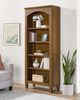 Elements International Portico Brown Oak Open Bookcase-1