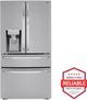 LG 36" 29.5 Cu. Ft. PrintProof™ Stainless Steel French Door Refrigerator with CraftIce™-1