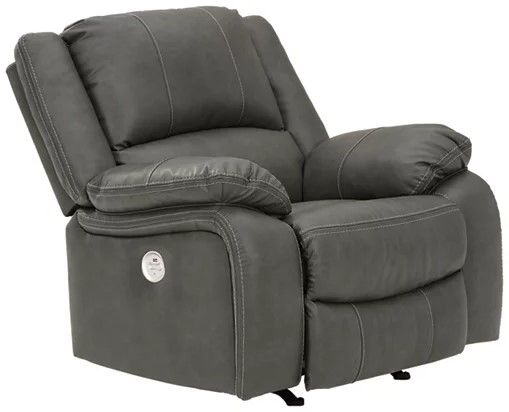 Signature Design by Ashley® Calderwell 3-Piece Gray Power Reclining Living Room Seating Set-3