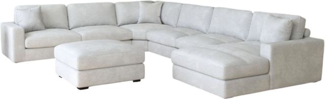 Elements International Arizona 7-Piece Steno Stone Right-Arm Facing Sectional and Chaise-0