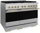 ZLINE Marino 48" Satin Stainless Steel Pro Style Gas Range with Champagne Bronze Accents-3