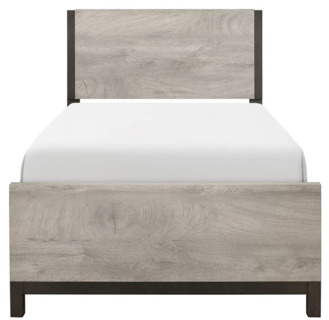 Mazin Furniture Zephyr Gray Twin Panel Bed-1