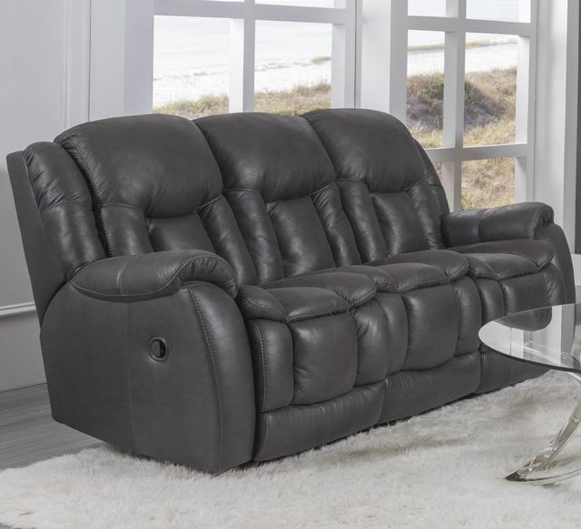HomeStretch Renegade Grey Reclining Sofa-1