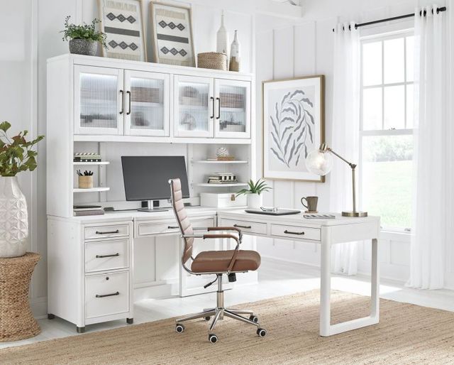 aspenhome® Norah Simply White Modular Desk-3