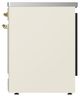 Ilve® Majestic III 30" Antique White Pro Style Induction Range with Solid Door and Brass Trim-2