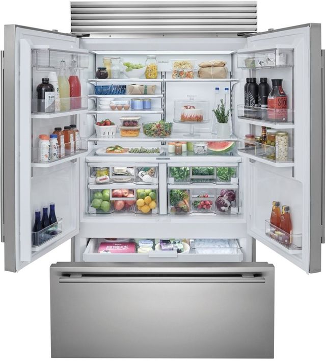 Sub-Zero® Classic 48" 28.9 Cu. Ft. Stainless Steel Smart French Door Refrigerator-2