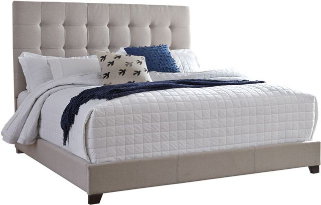 Signature Design by Ashley® Dolante 2-Piece Beige Queen Upholstered Bed Set-1