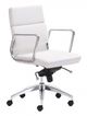 Zuo® Engineer White Low Back Office Chair-0