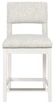 Fairfield® Customizable Arie Counter Stool with Linen Legs-1