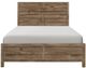 Mazin Furniture Mandan Weathered Pine Queen Bed-0