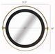 A & B Home Carter Black/Gold Large Accent Mirror-1