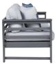 Signature Design by Ashley® Amora Charcoal Gray Fabric/Steel Outdoor Loveseat-2