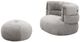 VIG Furniture Divani Casa Shay Gray Fabric Accent Chair and Ottoman-0